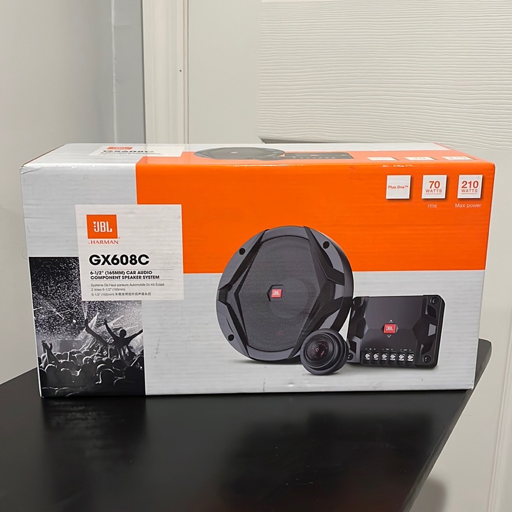 2 BOXES! JBL GX608C 210 Watt 6-1/2" 2-Way GX Series Complete Component System